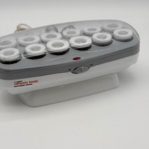 ConairPro Ceramic Tools Porcelain Series Hot Roller Hair Styling Set White Gray
